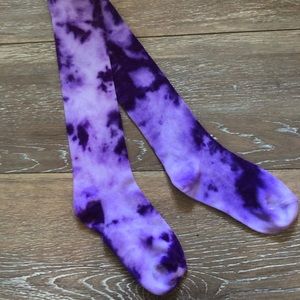 Custom Knee-High Throwback Socks (Purple)